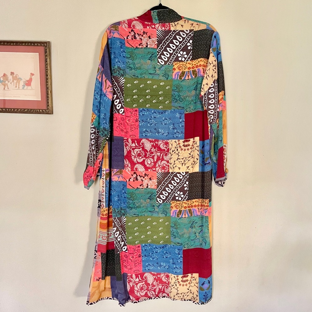 J Peterman | Clara’s Patchwork Print Reversible R… - image 5